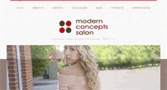 Desktop Screenshot of modernconceptssalon.com